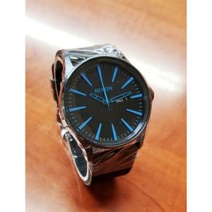 Nixon The Sentry Leather Analog Watch